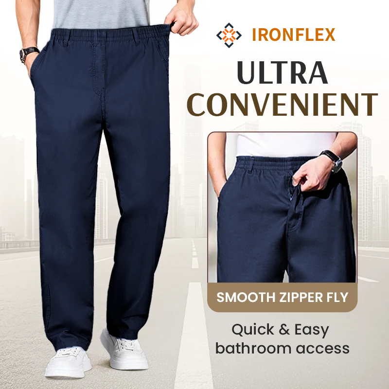 IRONFLEX - Flex Fit Zipper-Pocket Durable Pants