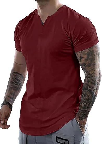 Men's Casual V-Neck T-Shirt