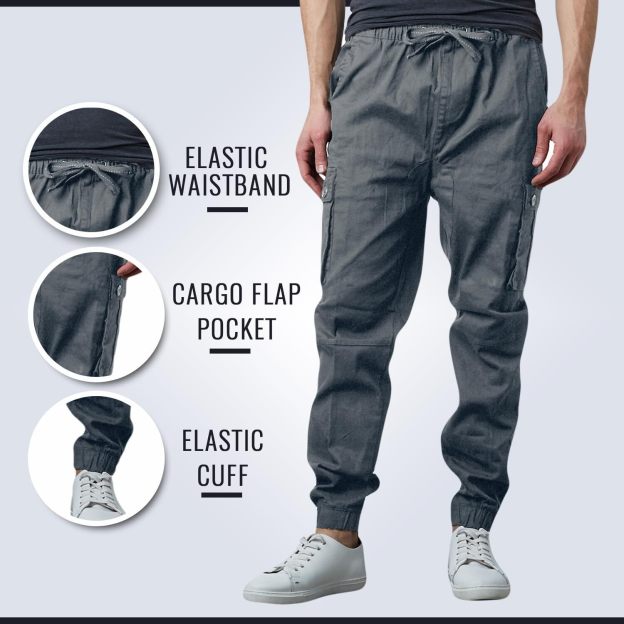 Last Day Promotion🔥3-Pack Men's Cotton Flex Stretch Cargo CombatJogger Pants (Sizes, S-6XL)