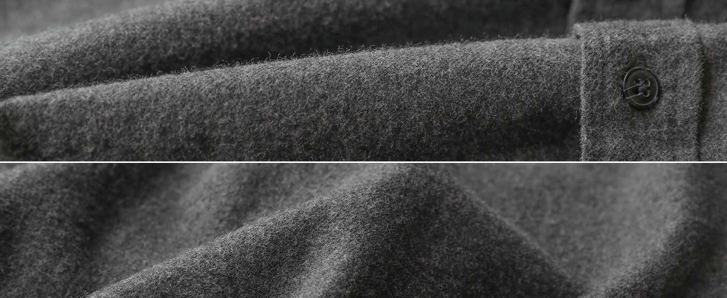 details of flannel shirt