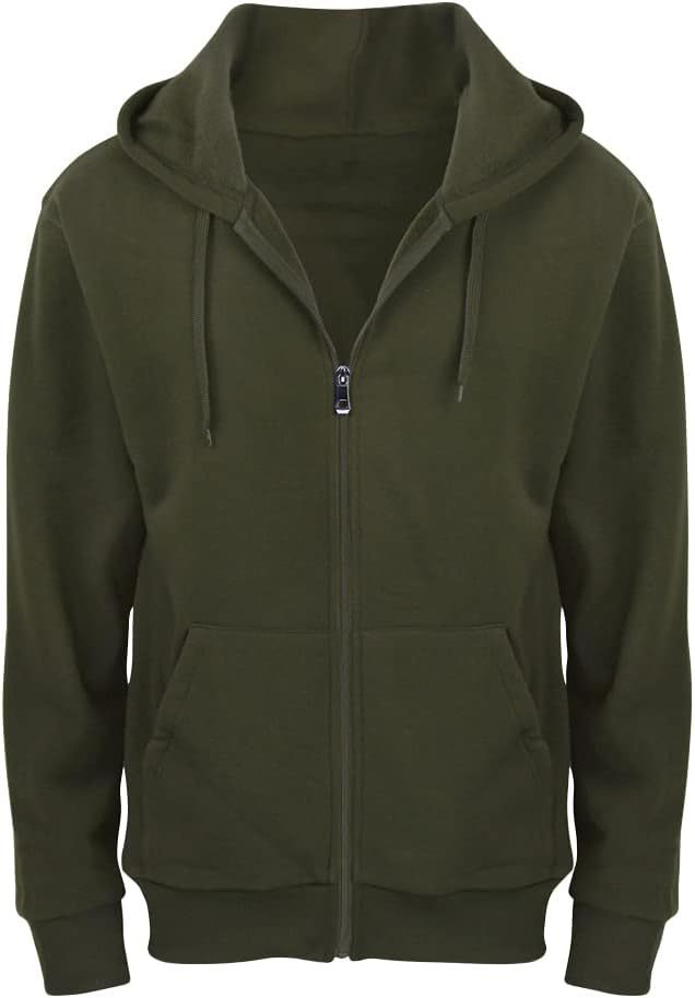 Gary Com Fleece Hoodies for Men Zipper Lightweight Spring Long Sleeve Active Mens Jackets Sports Full Zip Sweatshirts