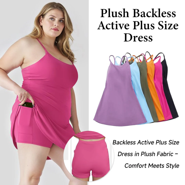 Women's Sleeveless Mini Dress with Built-in Shorts
