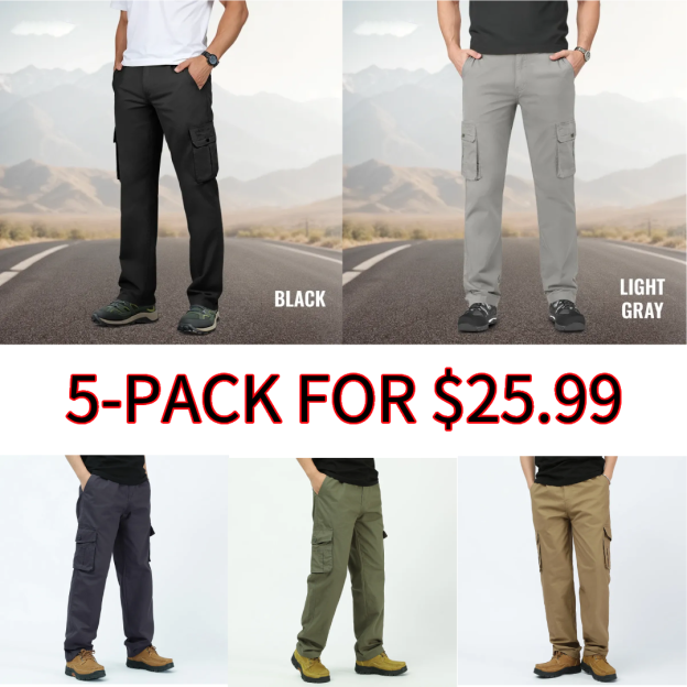 Men’s Multi-Pocket Cargo Pants