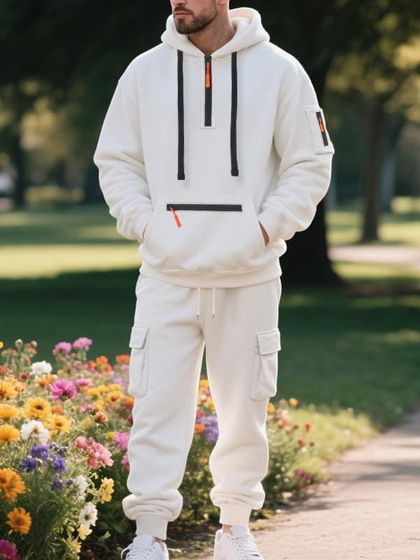 7 SETS $27,Clearance sale!Men’s Winter Fleece-Lined Set – Warm Casual Workwear Outfit with Multi-Pocket Jacket & Pants