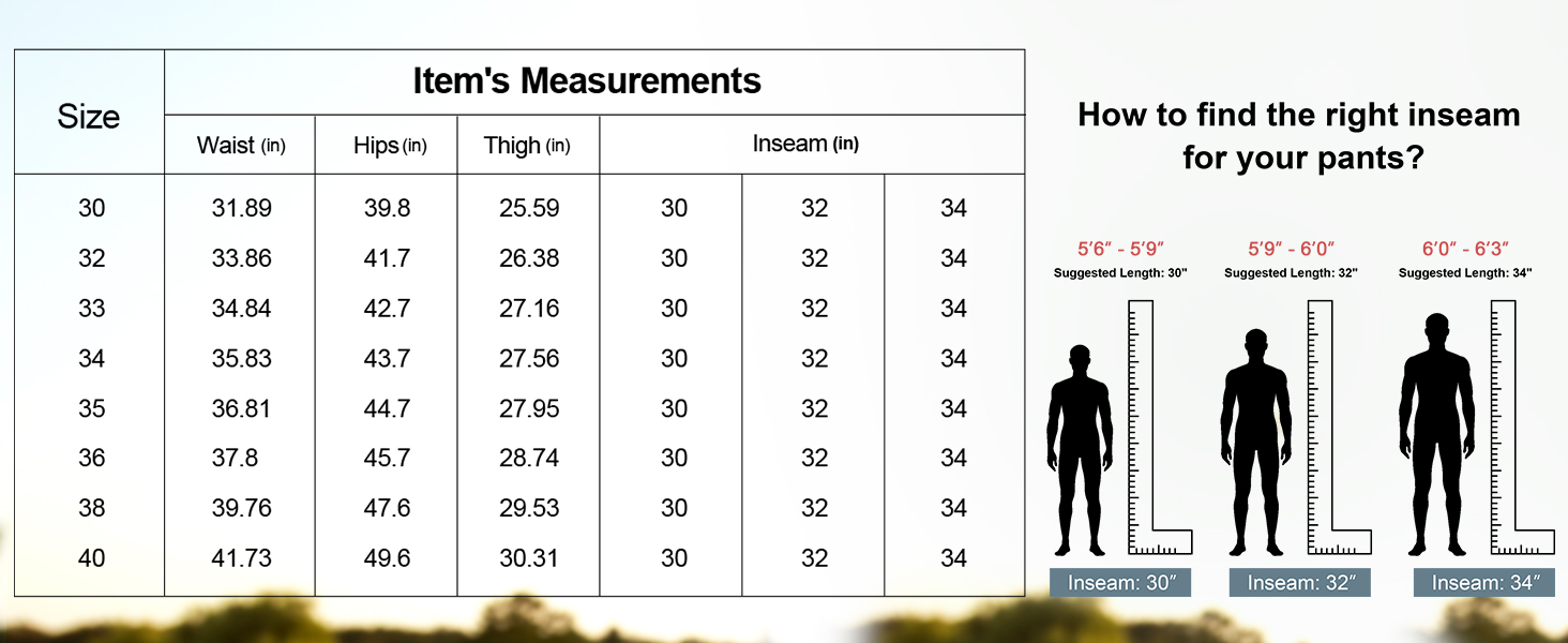 Size Charts
