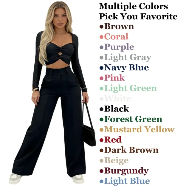 Women's Simple Wide-Leg Pants