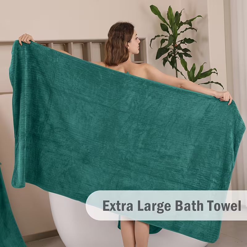 [8 Pack XL Bath Towels]35"x70" Extra Large Towel Microfiber Absorbent XL Bath Sheet Super Soft Bathroom Towels Set