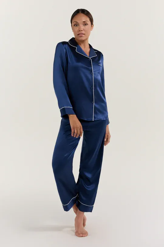 Women’s Long-Sleeve & Pants Silk Pajama