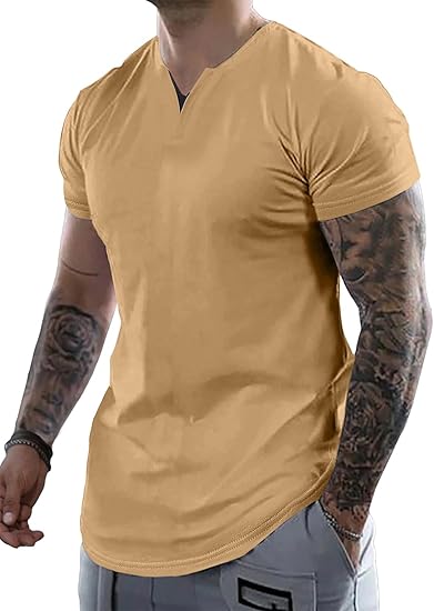 Men's Casual V-Neck T-Shirt