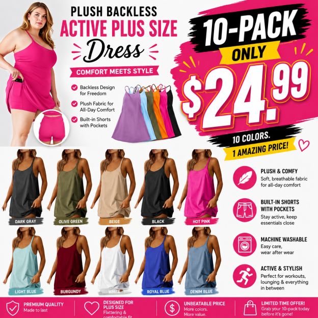 Women's Sleeveless Mini Dress with Built-in Shorts