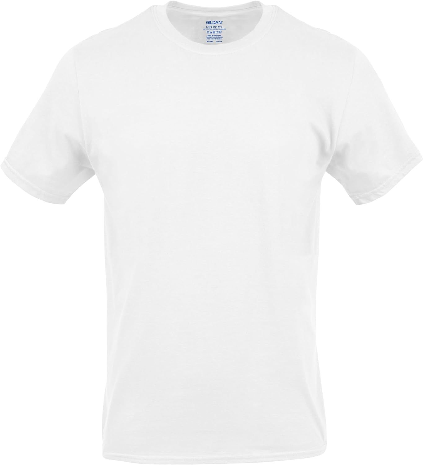 Classic Men's T-Shirt - New Heavyweight Short Sleeve Crew Neck Solid Men's T-Shirt Moisture Wicking, Tag Free, Also Available in Plus and Extra Long Sizes