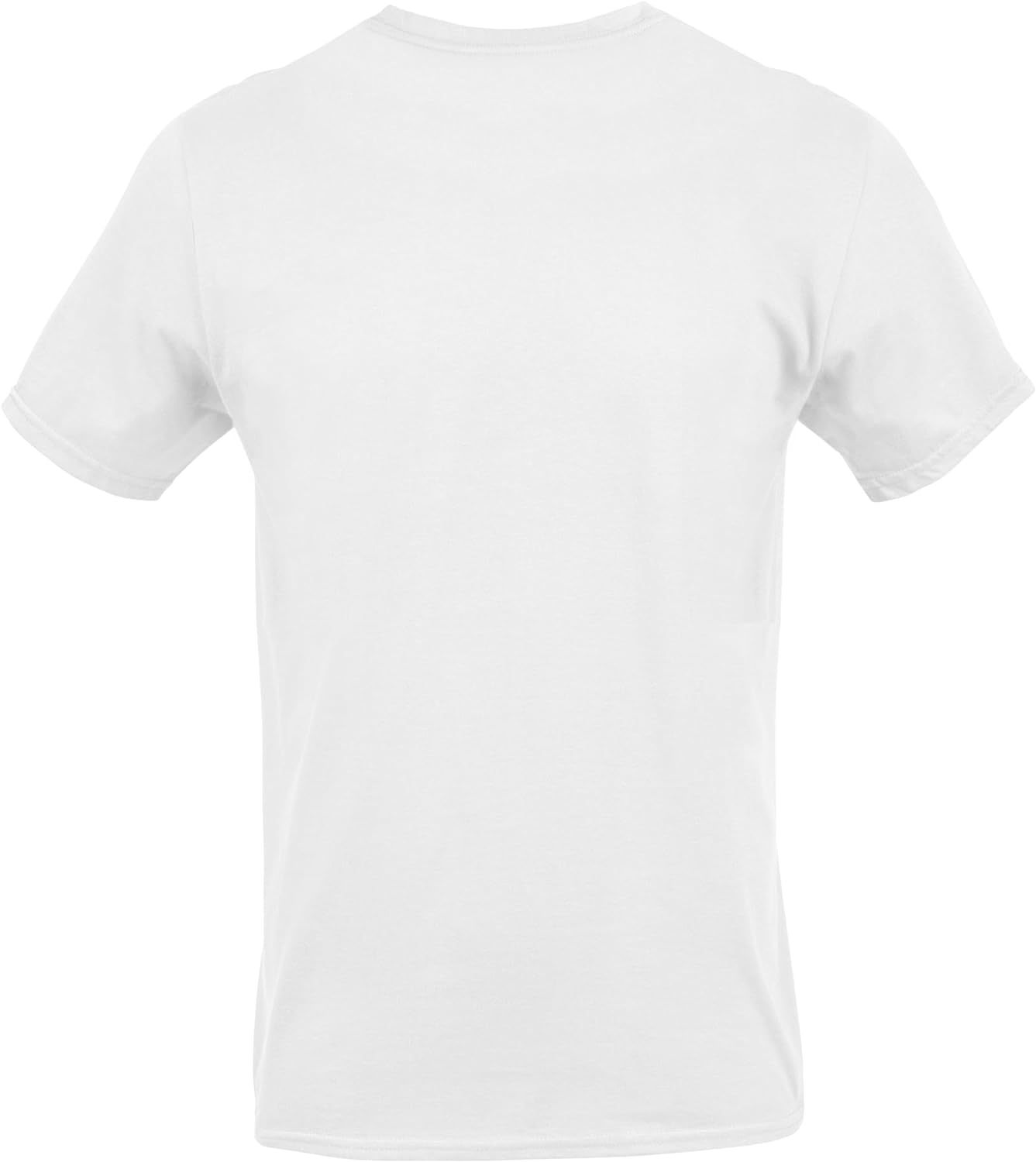 Classic Men's T-Shirt - New Heavyweight Short Sleeve Crew Neck Solid Men's T-Shirt Moisture Wicking, Tag Free, Also Available in Plus and Extra Long Sizes
