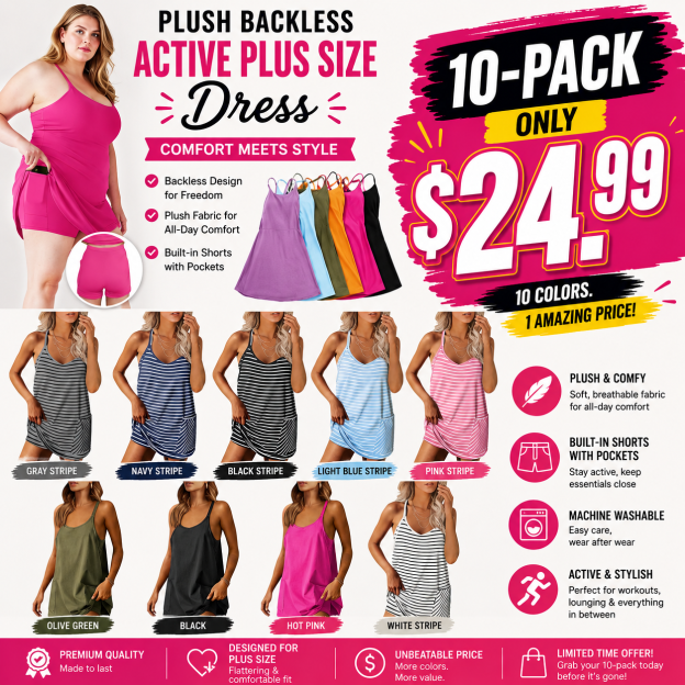 Women's Sleeveless Mini Dress with Built-in Shorts