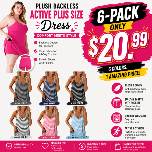 Women's Sleeveless Mini Dress with Built-in Shorts