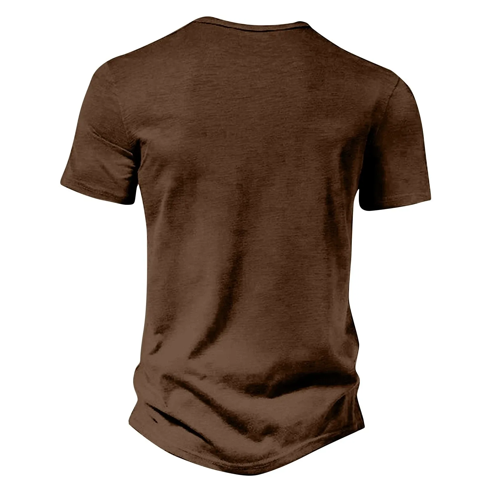 ⏰ TODAY ONLY🔥Clearance Sale!🔥 Men's Casual Solid Color Vintage Loose Pocket Short Sleeve Button-down Henley Shirt