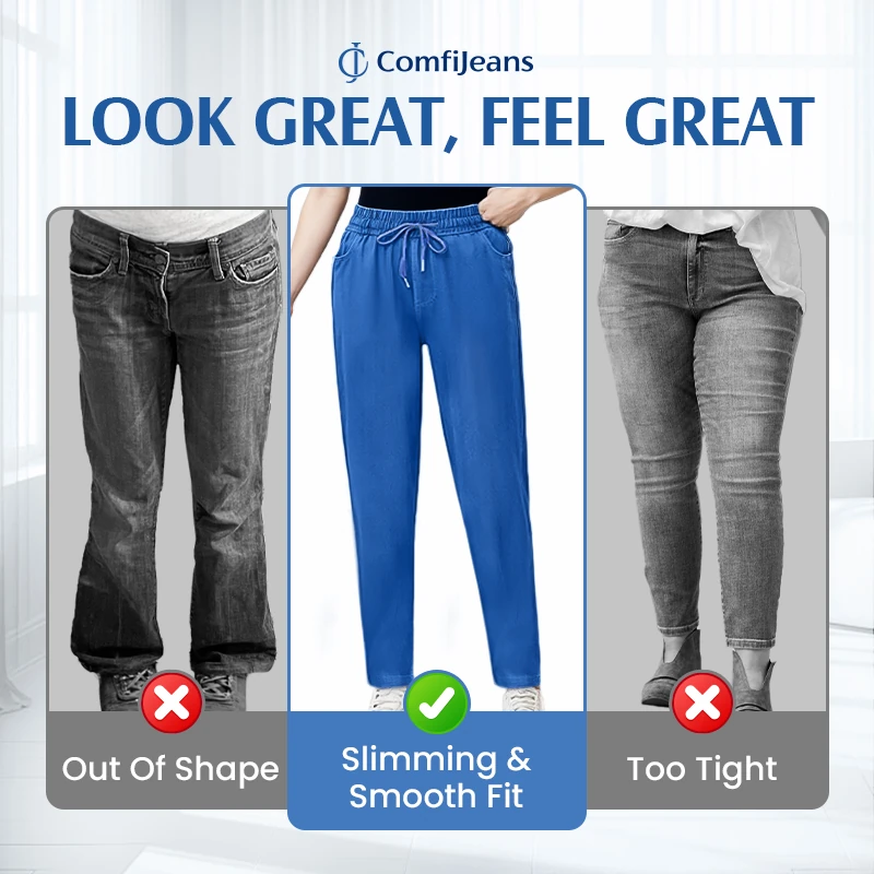 ComfiJeans - LAST DAY 70% OFF - High Waist Ultra-Stretch Mom Jeans