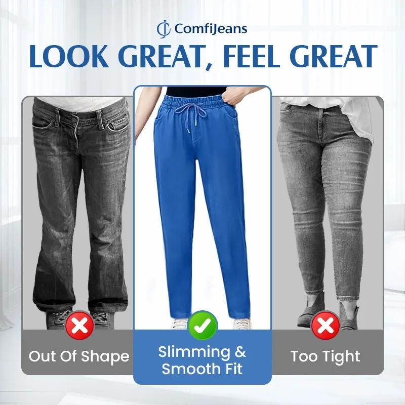 ComfiJeans - LAST DAY 70% OFF - High Waist Ultra-Stretch Mom Jeans