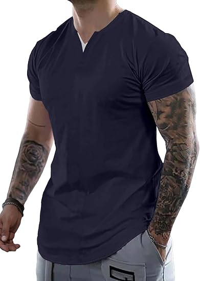 Men's Casual V-Neck T-Shirt