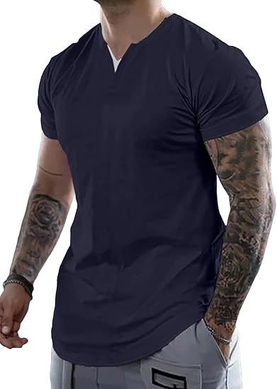 Men's Casual V-Neck T-Shirt