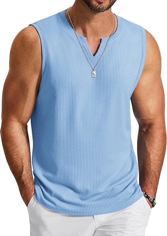 Men's Casual V-Neck Jacquard Knit Sleeveless Vest