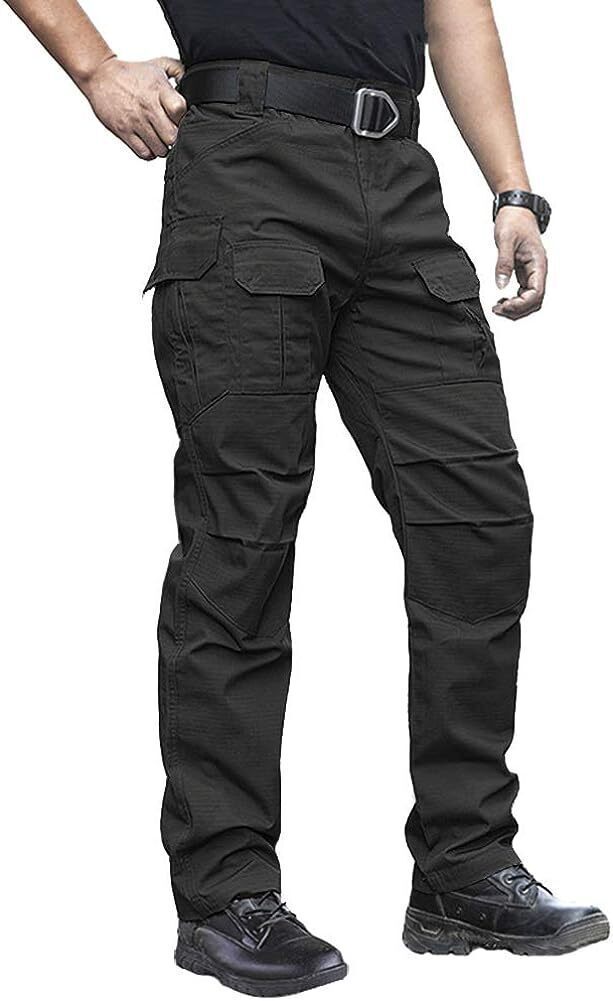 (7 Pants)  Men's Outdoor Tactical Pants Rip Stop Lightweight Waterproof Military Combat