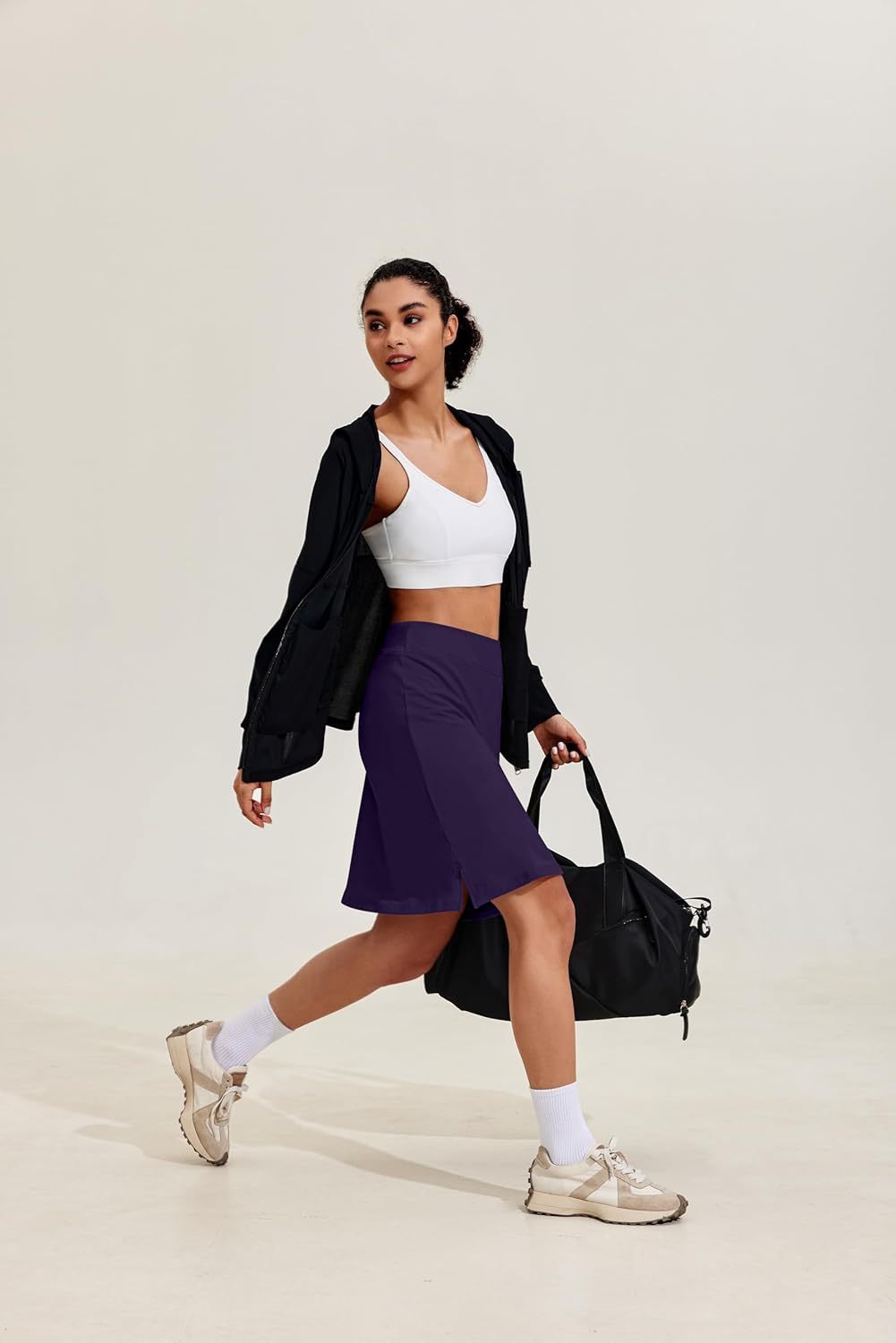 Women’s 20"-Inch Knee-Length Athletic Skirt with Pockets