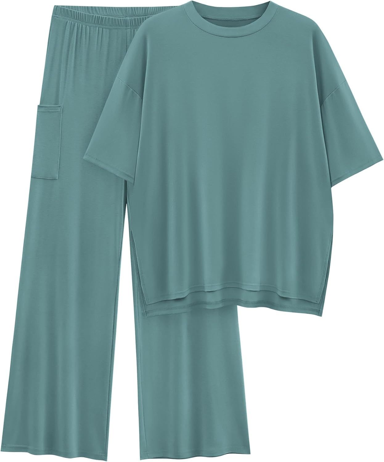🔥 Flash Sale | Women's Comfy & Loose Two-Piece Set (Short-Sleeve Top + Pants)