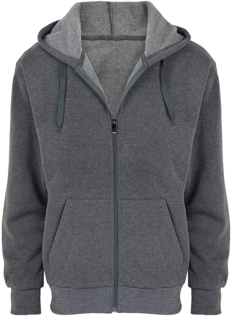 Gary Com Fleece Hoodies for Men Zipper Lightweight Spring Long Sleeve Active Mens Jackets Sports Full Zip Sweatshirts