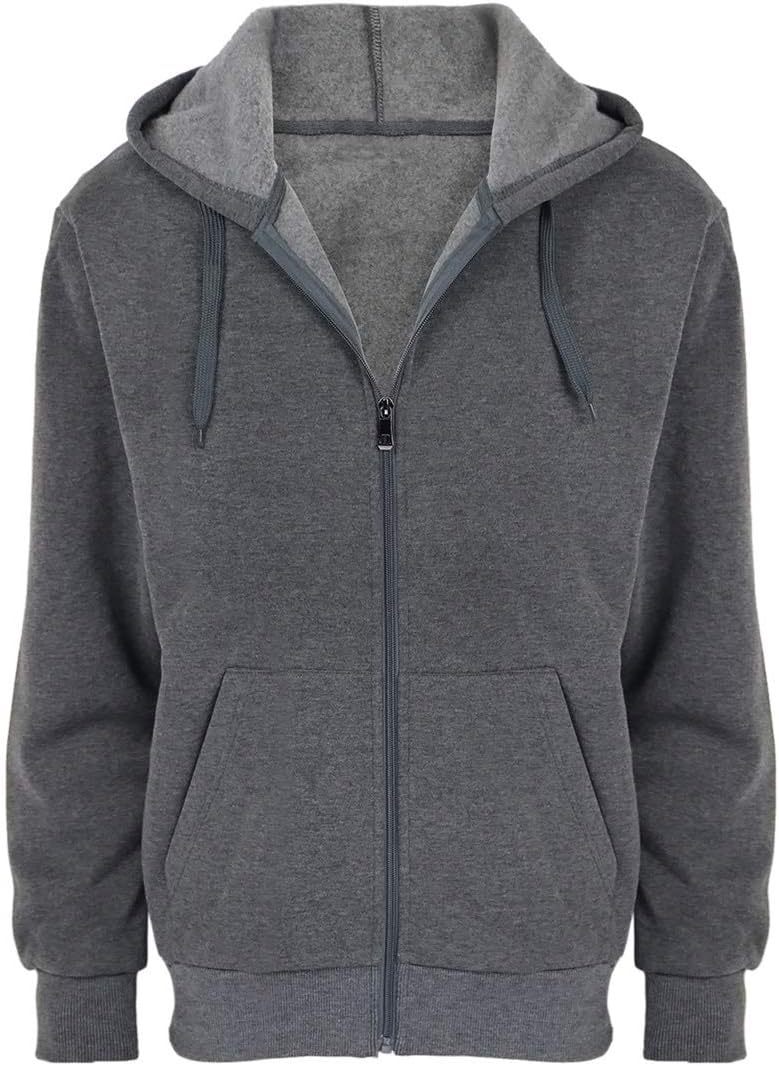 Gary Com Fleece Hoodies for Men Zipper Lightweight Spring Long Sleeve Active Mens Jackets Sports Full Zip Sweatshirts