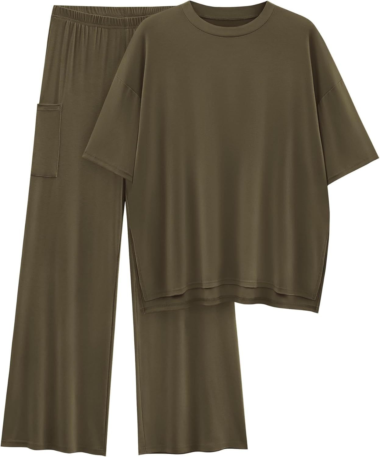 🔥 Flash Sale | Women's Comfy & Loose Two-Piece Set (Short-Sleeve Top + Pants)