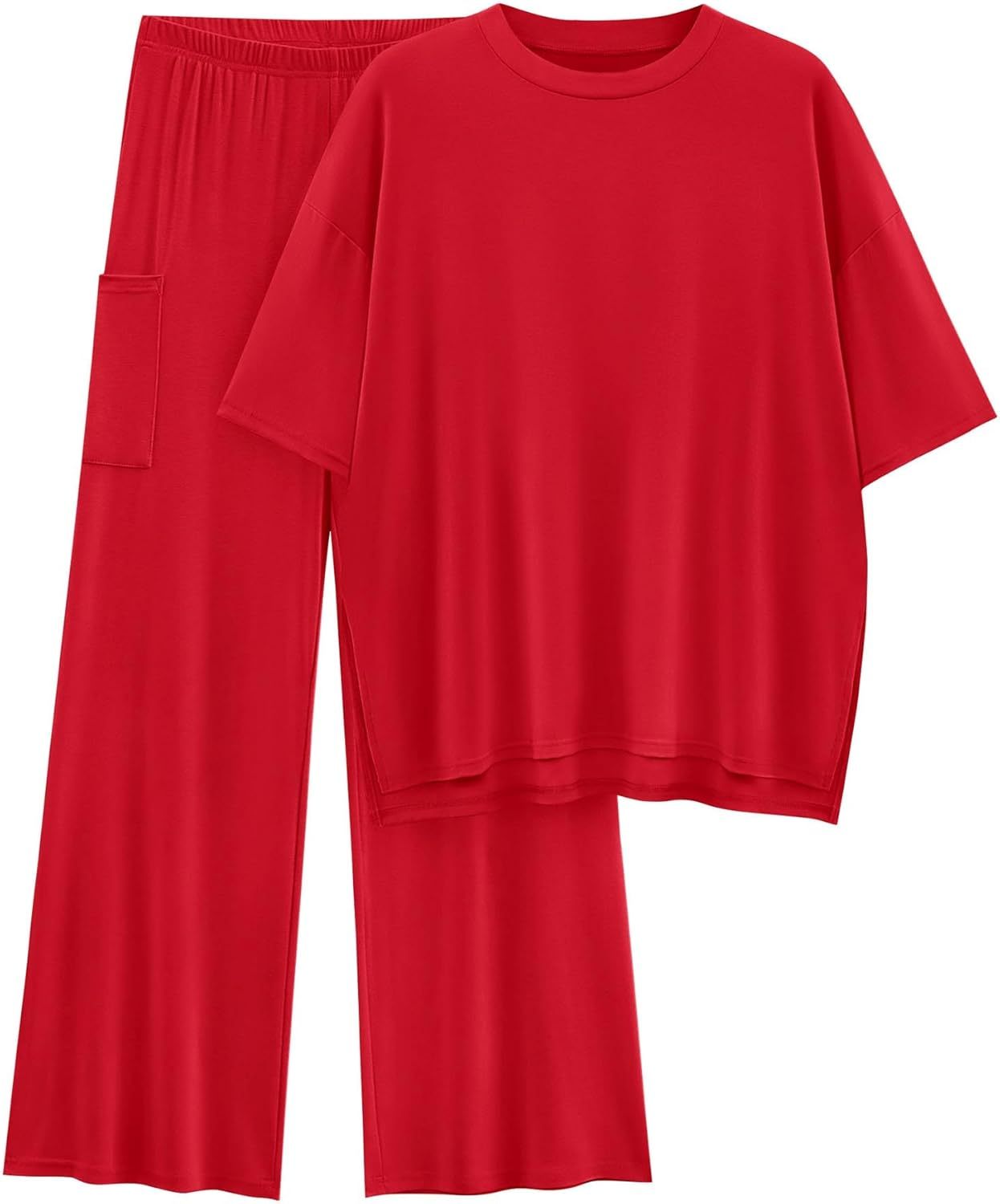 🔥 Flash Sale | Women's Comfy & Loose Two-Piece Set (Short-Sleeve Top + Pants)
