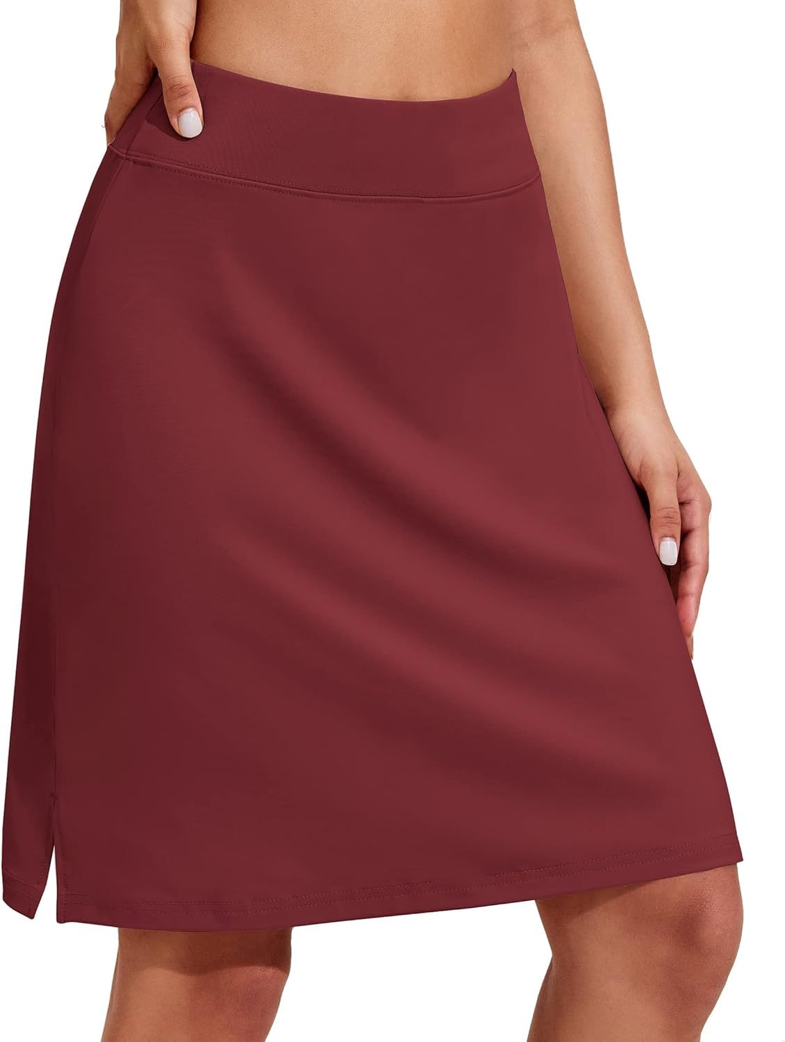 Women’s 20"-Inch Knee-Length Athletic Skirt with Pockets