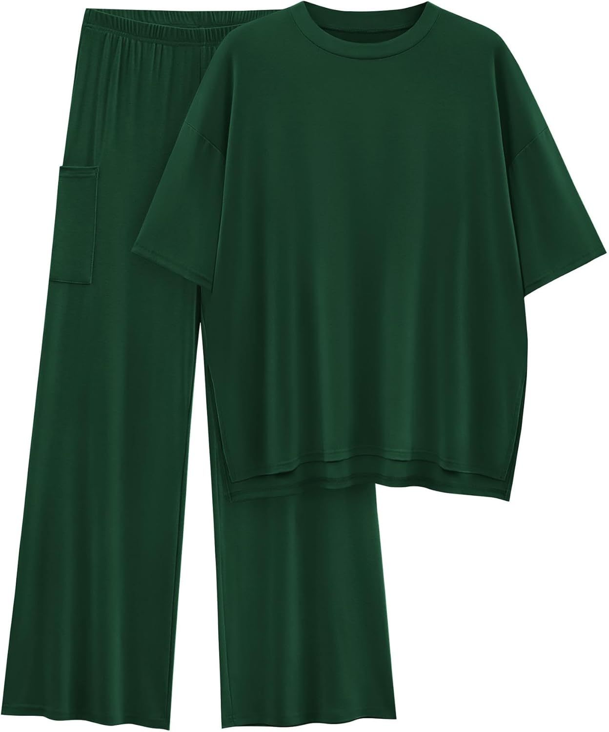 🔥 Flash Sale | Women's Comfy & Loose Two-Piece Set (Short-Sleeve Top + Pants)