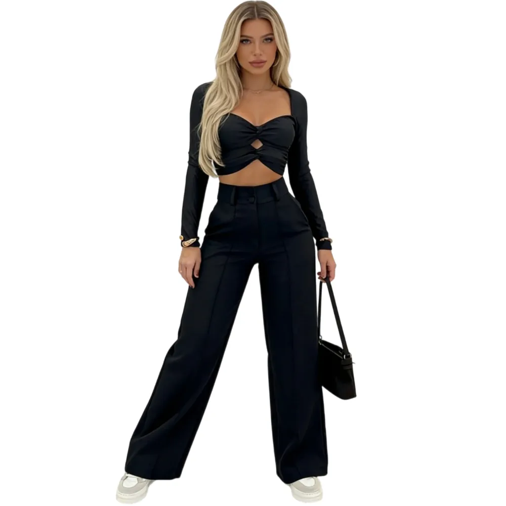 Women's Simple Wide-Leg Pants