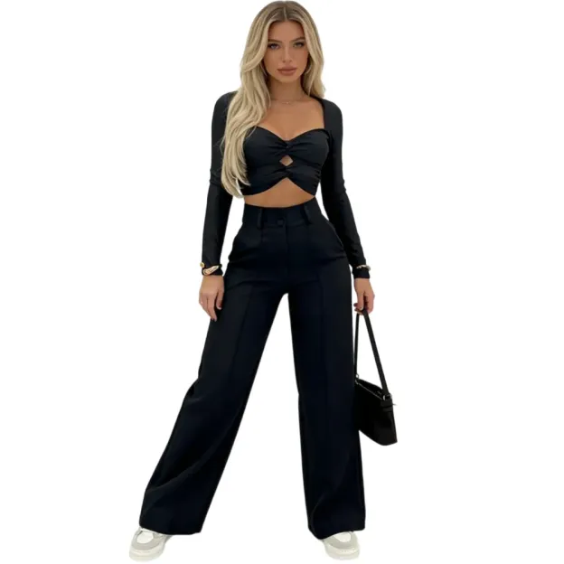 Women's Simple Wide-Leg Pants