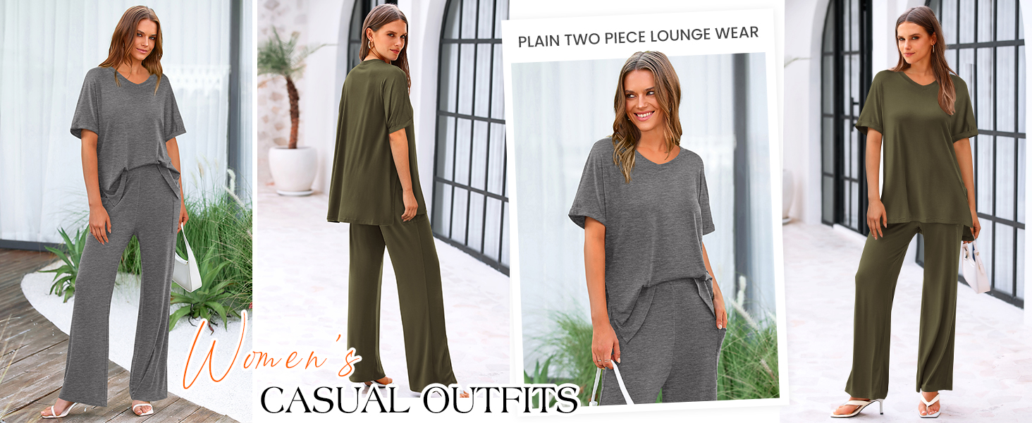 lounge sets for women women pajama sets pajama sets for women 2 piece summer sets for women