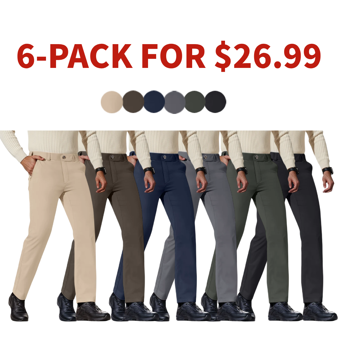 GlideActive - Ultra-Stretch Comfort Khaki Pants