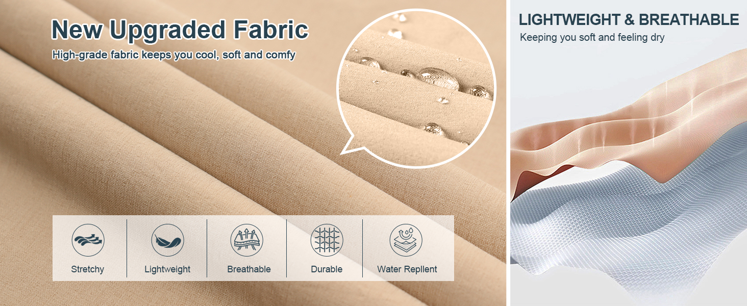 Comfy Soft Lightweight Breathable New Fabric
