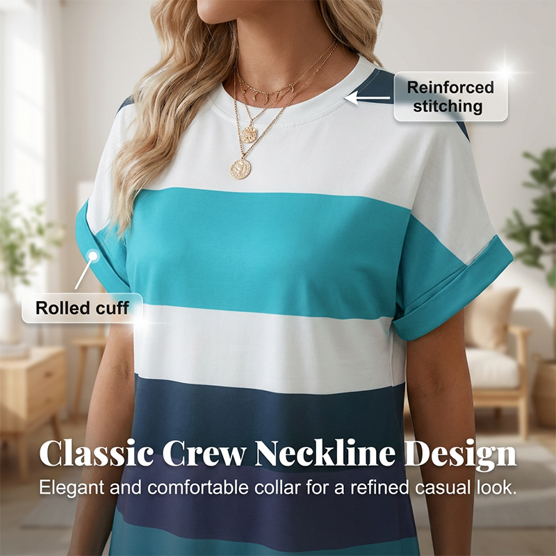 🥳2026 HOT SALE🥳💞50K+ SOLD!🏖️💨 90% OFF! Striped Midi Dress – Lightweight & breathable, effortless drape. Beach cover-up to evening dinner, one dress does it all. Pink, green, sky blue & more. 🌊✅