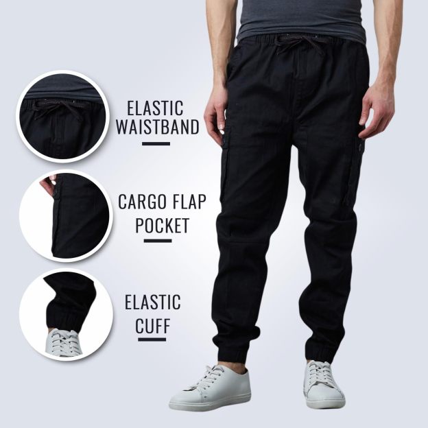 Last Day Promotion🔥3-Pack Men's Cotton Flex Stretch Cargo CombatJogger Pants (Sizes, S-6XL)