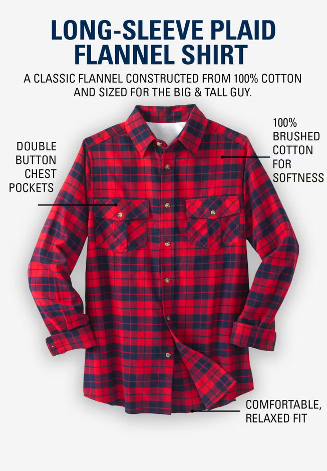Men's Cotton Flannel Shirt
