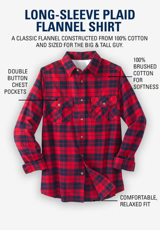 Men's Cotton Flannel Shirt