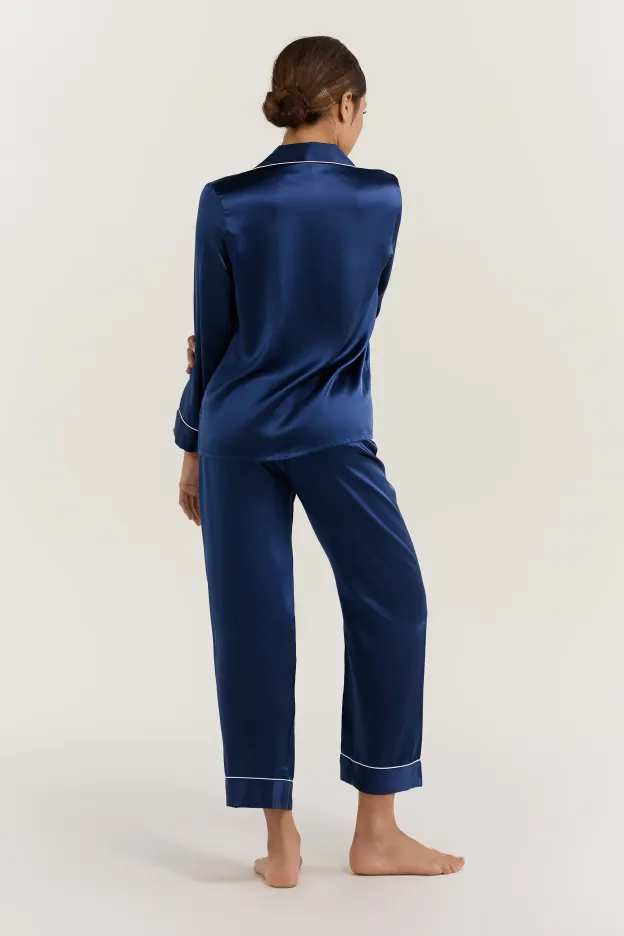 Women’s Long-Sleeve & Pants Silk Pajama