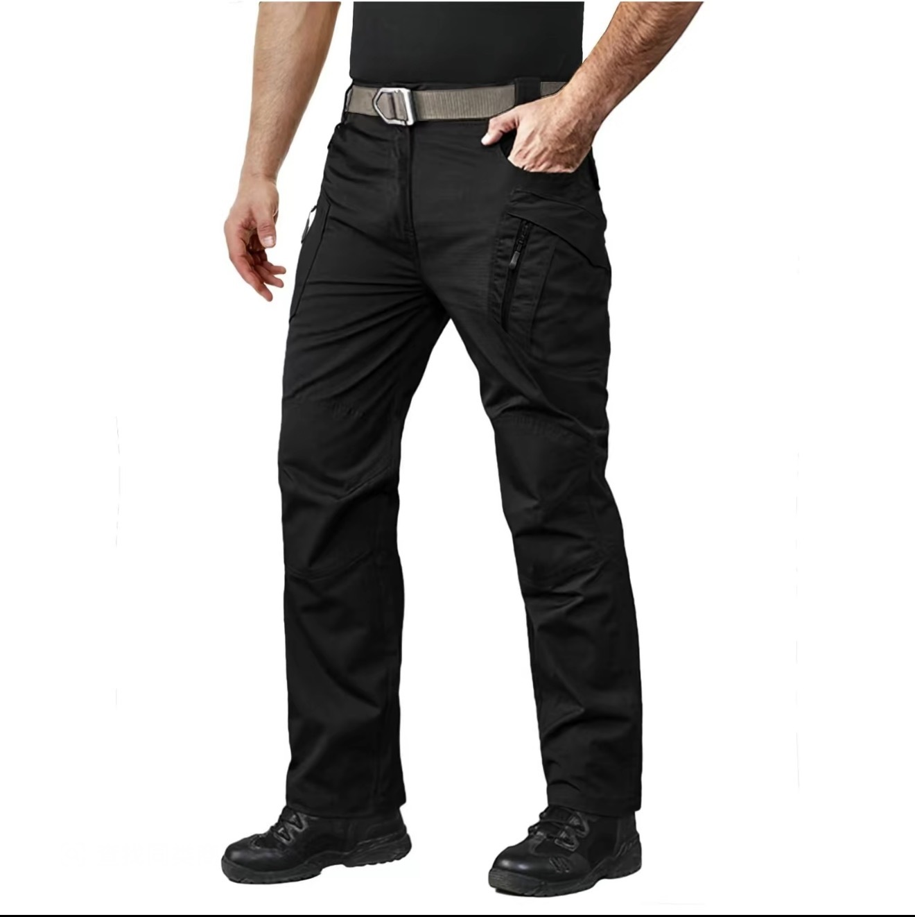 Men's Tactical Pants with 9 Pockets Rip-Stop Lightweight Work Hiking Pants FallFreshness
