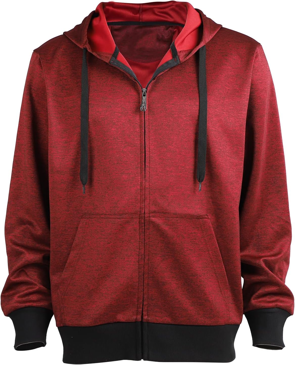 Gary Com Fleece Hoodies for Men Zipper Lightweight Spring Long Sleeve Active Mens Jackets Sports Full Zip Sweatshirts