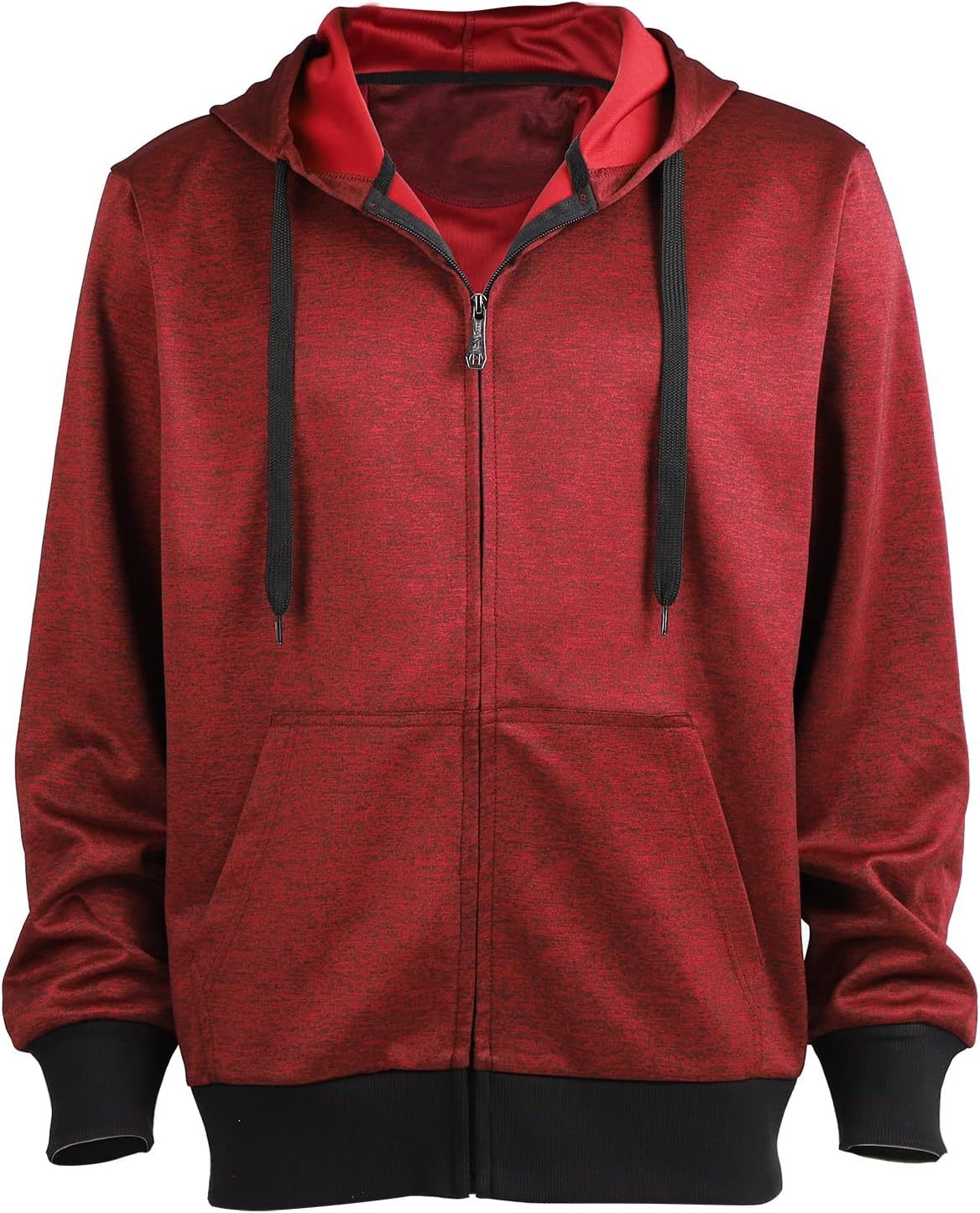 Gary Com Fleece Hoodies for Men Zipper Lightweight Spring Long Sleeve Active Mens Jackets Sports Full Zip Sweatshirts