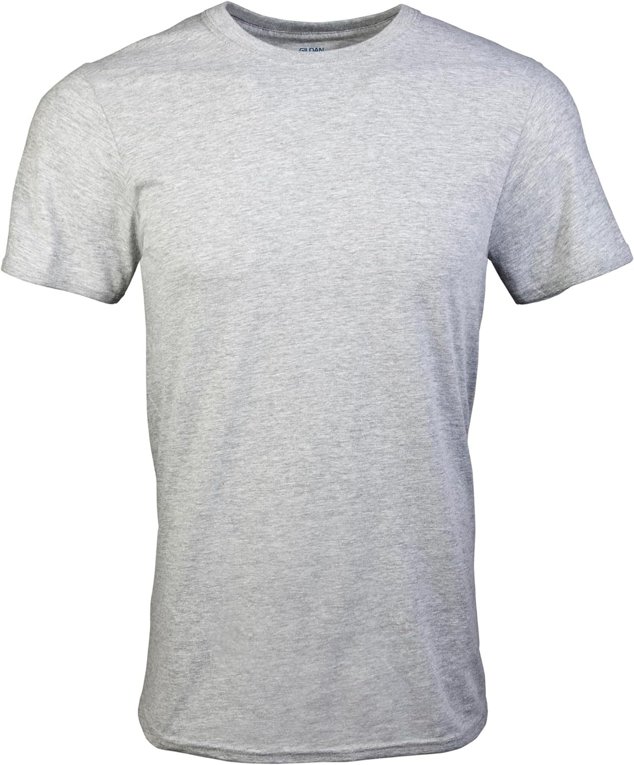 Classic Men's T-Shirt - New Heavyweight Short Sleeve Crew Neck Solid Men's T-Shirt Moisture Wicking, Tag Free, Also Available in Plus and Extra Long Sizes