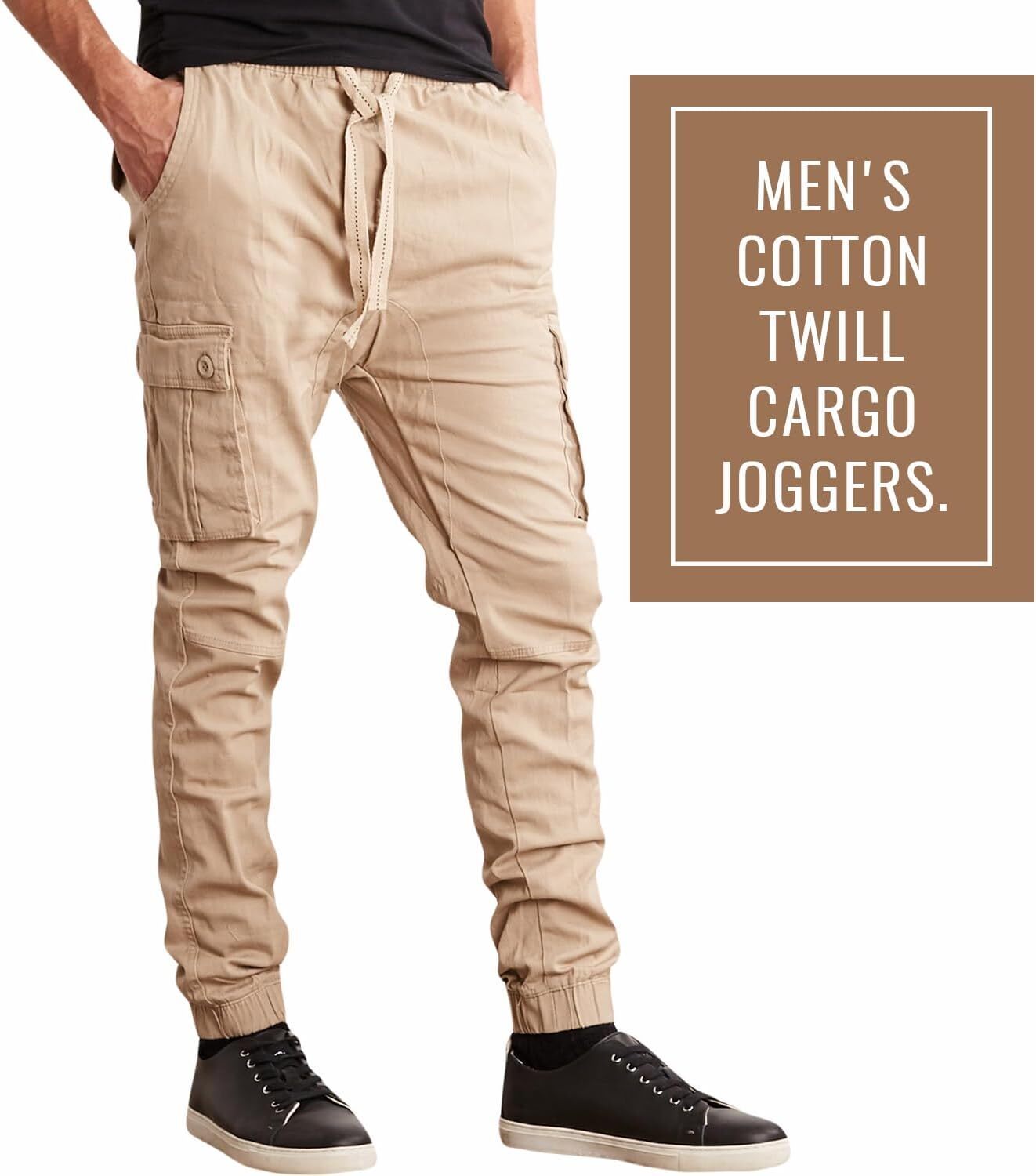 Last Day Promotion🔥3-Pack Men's Cotton Flex Stretch Cargo CombatJogger Pants (Sizes, S-6XL)
