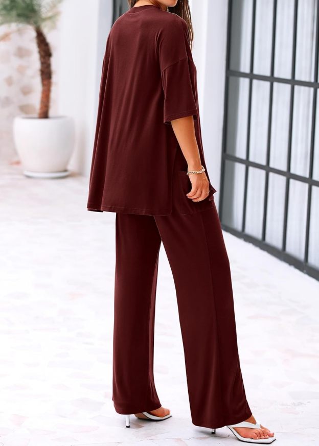 🔥 Flash Sale | Women's Comfy & Loose Two-Piece Set (Short-Sleeve Top + Pants)