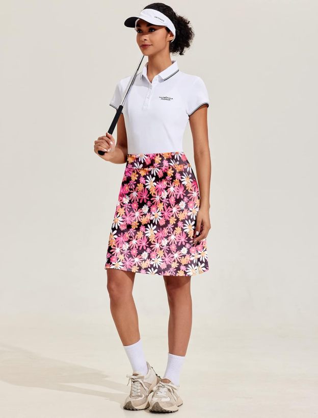 Women’s 20"-Inch Knee-Length Athletic Skirt with Pockets
